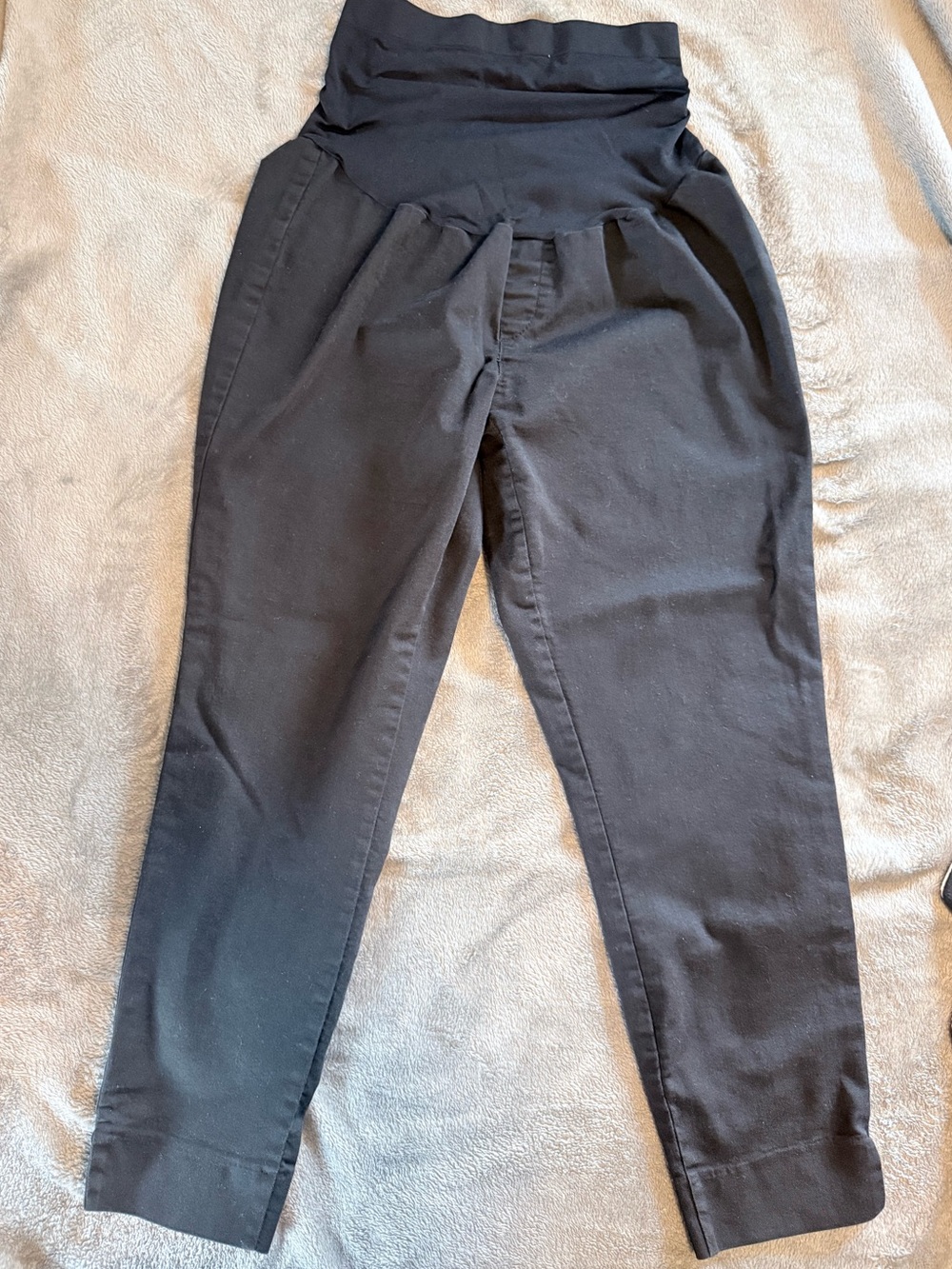 a:glow Black Maternity work pants